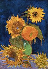 ゴッホ　ひまわり（芦屋のひまわり）　A3(297㎜×420㎜）アートポスター 日本製 絵画 インテリア 壁紙1