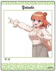 [중고] 캐릭터 카드 나카노 요바 [아크릴 카드 오등분의 신부 ∽ 01. 오사카 데이트 ver. 신작 일러스트]