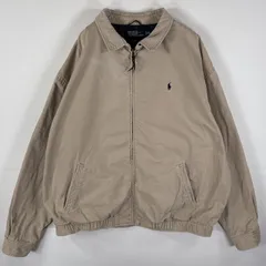 古着 90's～00's/90年代～00年代 ポロバイラルフローレン Polo by Ralph Lauren スウィングトップジャケット ビッグサイズ XXL  ベージュ メンズ