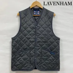 【極美品】LAVENHAM キルティング ベスト ジレ 新タグ 紺 L 40 ラベンハム キルティングベスト 40 - メルカリ