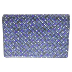 BOTTEGA VENETA (ボッテガヴェネタ) 総柄 レザー クラッチバッグ B06391932R ブルーのサムネイル