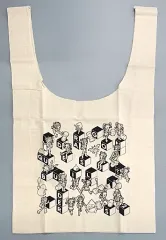 【中古】雑貨 キャラクターちりばめ マルシェバッグ アイボリー 「ドラゴンクエストビルダーズ2 破壊神シドーとからっぽの島」