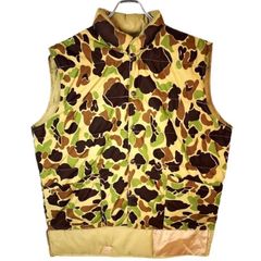 70s columbia ダックハンターカモ 中綿 ベスト - メルカリ