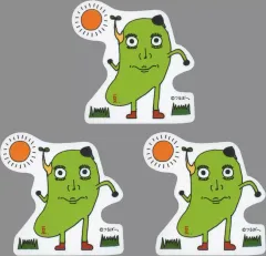 【中古】シール・ステッカー 鶴房汐恩 PRODUCE 目から鼻、口から足が出るほど欲しくなるステッカー(豆と太陽) 「2021 JO1 LIVE ”OPEN THE DOOR”」