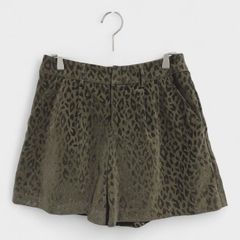 【美品】【テチチ】『Techichi』[キュロット] ハーフパンツ ヒョウ柄 レオパード柄 ブラウン系 (M) 商品B2322 管理D