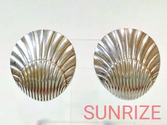 925S GEORG JENSEN ジョージジェンセン 107 シェル イヤリング【K1250】