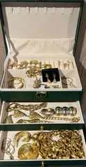 遺品整理 生前整理 アクセサリーまとめ売り ネックレス  イヤリング ブレスレット  ネクタイピン    ブローチ     NA25G(T)60