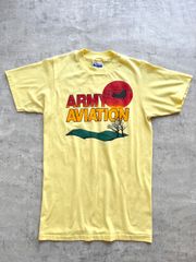 80's Hanes Fifty- Fifty "ARMY AVIATION" T-shirt made in U.S.A.