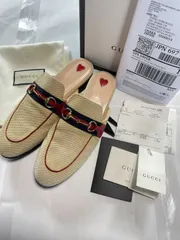 【N0530】グッチ GUCCI プリンスタウン ローファー 38 日本サイズ24cm シェリーライン ホースビット ハート 高級 靴 中古品