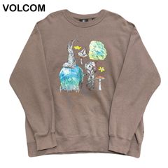 VOLCOM ボルコム デザイナー アーティストコラボ 怪獣 ストリート オーバーサイズ メンズ レディース トレーナー スウェット Lサイズ