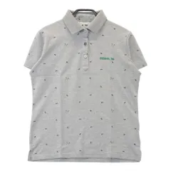 サイズ：L ADIDAS GOLF アディダスゴルフ  半袖ポロシャツ 総柄 グレー系 [240101491286] ゴルフウェア レディース ストスト