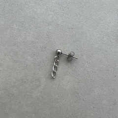 1cm チェーンピアス ステンレス メンズ レディース ピアス 韓国