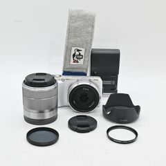 【美品】ソニー SONY ミラーレス一眼 α NEX-C3 ダブルレンズキット E 16mm F2.8+E 18-55mm F3.5-5.6 OSS付属 ブラック NEX-C3D/B