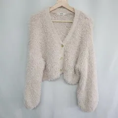 ◇ one after another NICE CLAUP 長袖 カーディガン サイズF ベージュ レディース E  【1407180056725】