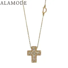 Damiani(ダミアーニ) ベル エポック ネックレス XXS ダイヤモンド K18 ピンクゴールド PG ネックレス ジュエリー 十字架モチーフ クロス ペンダント ピンクゴールド レディース 40802136843【中古】【アラモード】のサムネイル
