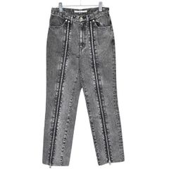 JOHN LAWRENCE SULLIVAN　ジョンローレンスサリバン　WASHED DENIM ZIPPED PANTS　ジップデザインデニムパンツ　2A026-0319-59　8054000205868