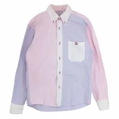 R.J.B アールジェイビー クレイジーパターン ボタンダウン 長袖 シャツ マルチカラー系 36【中古】