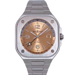 【Bell＆Ross】ベル＆ロス BR05 GMT AMBER BR05G-CH-ST/SST 腕時計 ステンレススチール メンズ 自動巻き アンバー ブラウン