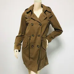 極美品❣️ MONCLER　モンクレール　スプリング　トレンチ　コート　フード　茶 2025年最新】スプリングコート モンクレールの人気アイテム - メルカリ