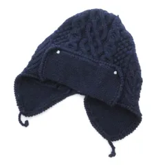 マウンテンリサーチ Mountain Research 耳当て付きニット帽 KNIT GOOFY 帽子 ビーニー ウール 紺 ネイビー /GV