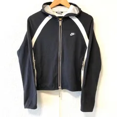 人気◎【NIKE】ナイキ DRI-FIT ドライフィット ジップアップ ジャージ パーカー フーディー トレーニング トラック スポーツ 運動 アクティブ コットン ランニング ブラック×ホワイト レディース ウィメンズ サイズS(4-6)/M803UU