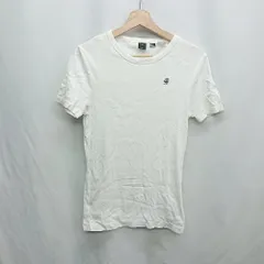 ◇ ⊂Φ g-star raw ジースターロゥ 綿 半袖 Tシャツ サイズXS ホワイト メンズ E  【1410290021729】