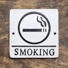 【メール便発送】HUP アイアンプレート＜SMOKING＞ HFT-312 アイアンサイン 鉄看板 アメリカ雑貨 アメリカン雑貨