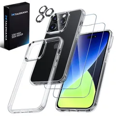 【数量限定】Max，6.7インチ） Pro Pro Pro 14 14 Maxアクセサリー（iPhone iPhone14 レンズ保護 耐衝撃 衝撃吸収 全面保護 落下防止 マックス透明カバー+液晶保護フィルム+カメラレンズカバーの4点セット プロ クリアケー