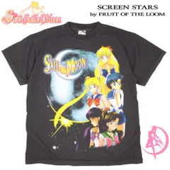 253★美少女戦士 セーラームーン Tシャツ FRUIT OF THE ROOM アニメ ブラック 美品 半袖 メンズ レディース 月野うさぎ マーキュリー マーズ ジュピター ヴィーナス ちびうさ タキシード仮面 ルナ 武内直子 なかよし 漫画 稀少