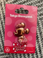 【新品未使用】ディズニーランド　ミニーのスタイルスタジオ　ピンバッジ　春