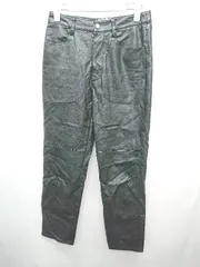 ◇ UNITED ARROWS ユナイテッドアローズ フェイクレザー パンツ サイズ36 ブラック レディース P  【1405290014482】