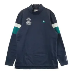 サイズ：LL LE COQ GOLF ルコックゴルフ  長袖ハイネックTシャツ 裏起毛  ネイビー系 [240101420609] ゴルフウェア メンズ ストスト