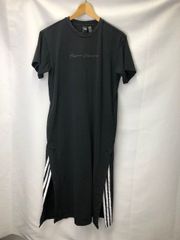 PAKAIAN Adidas THREE STRIPE プリント　ロングワンピース　スリット　サイズS　06051807　02