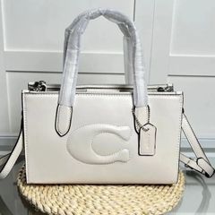 コーチ バッグ レディース COACH トートバッグ 2WAY レザー ニーナ スモール トート CR097 SV/HA チョーク