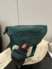 バッグ レディース ウエストバッグ 高容量コーデュロイ チェストバッグ/ウエストバッグ、ユニセックス デイリー、スポーツ、ランニング、旅行、カジュアルに使用可能