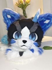 着ぐるみヘッド 犬 ライトブルー ケモノ ファースーツ Amazon.co.jp: ケモノ 着ぐるみ フルスーツ ファースーツ
