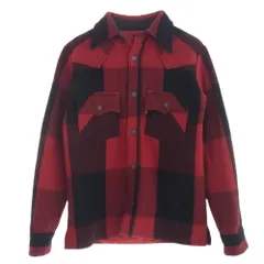 Denime ドゥニーム 裏地キルティング ウール バッファロー チェック CPO ジャケット レッド系 M【中古】のサムネイル