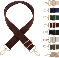 アリス Hi-Craft ショルダーベルト ショルダーストラップ バッグ用 太め 肩掛けベルト 紐 単品 ショルダーバッグ ベルトのみ 無地(ブラウン)