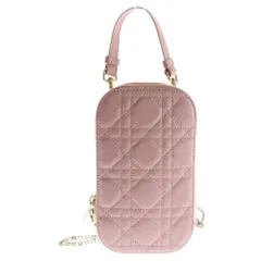 DIOR / Lady Dior フォンホルダー ショルダーバッグ ピンク DIOR / Lady Dior フォンホルダー ショルダーバッグ ピンク