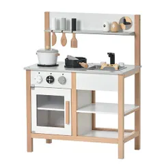 おままごと キッチン 木製 おままごとセット ままごと キッチン ごっこ遊び 調理器具付き 知育玩具 クリスマス 子供 誕生日