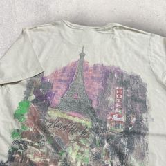 US古着 HARD ROCK CAFE PACSUN ハードロック PARIS パリ Tシャツ L ブラウン
