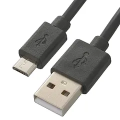 3m_ブラック オーム(OHM) 電機 USBケーブル マイクロBケーブル 2A USB電源ケーブル TypeA/microBケーブル スマホ充電ケーブル アンドロイド 3m SMT-LB3M-K 01-7242