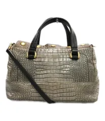 美品　FURLA フルラ　チャーム付　かごバッグ　ハンドバッグ　クロコ型押し 2025年最新】furla クロコ ハンドバッグの人気アイテム - メルカリ
