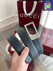 【今日特価】Gucci スクエアバックルニューベルト-1
