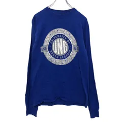 champion 長袖 プリント Tシャツ S ブルー チャンピオン ロンT ロングTシャツ カレッジロゴ 古着卸 アメリカ仕入 a503-7338のサムネイル