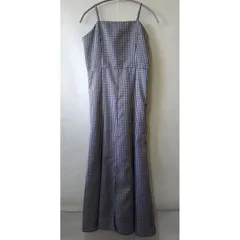 【グレイル】　ギンガムチェック柄・マーメイドキャミワンピース・サイズ・M