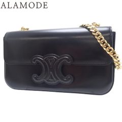 CELINE(セリーヌ) キュイル トリオンフ チェーンショルダーバッグ ショルダーバッグ 肩掛け ハンドバッグ シャイニーカーフスキン ブラック黒 ゴールド金具 199243BF4.38NO レディース 40802148722【中古】【アラモード】のサムネイル