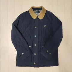 FRED PERRY テーラードジャケット ユニオンジャック ロゴ刺繍 S FRED PERRY テーラードジャケット ユニオンジャック ロゴ刺繍 S