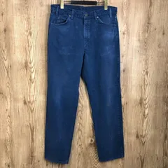 USA製 Levi's リーバイス 550 カラーデニム パンツ サイズ W36 L32 メンズ L位 ネイビー 紺色   オレンジタブ      古着 s24092670のサムネイル