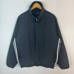 NAUTICA ノーティカ ブルゾン　ジャケット 刺繍ロゴ ブラック Sサイズ メンズ 古着 ストリート